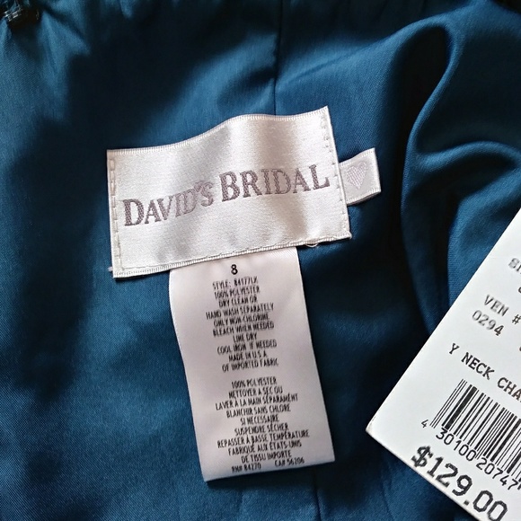 Brand New DAVID'S BRIDAL Dress Size:M - Picture 5 of 6